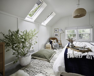 Bedroom Skylights open
